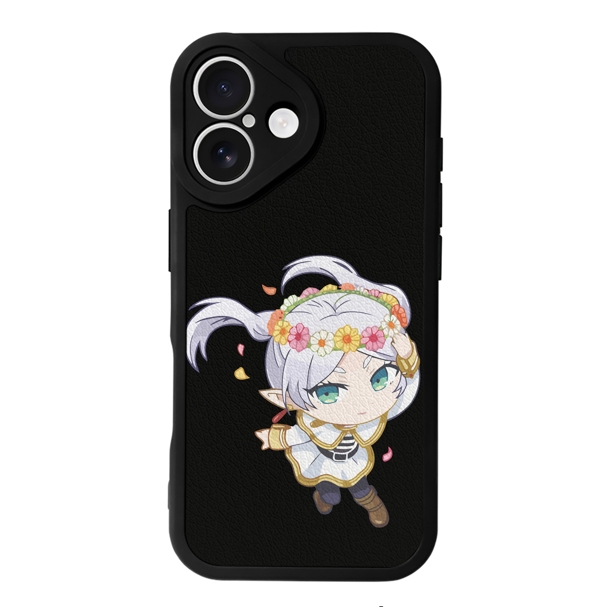 （画像用） 葬送のフリーレン Frieren 【iPhone 16シリーズ対応】シリコンスマホケース（レザー調） 材質：シリコン